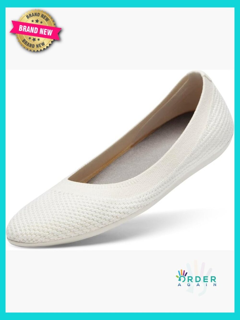 Tree Breezer Ballet Flats Slip-On Machine Washable Knit Shoes Everyday Comfort